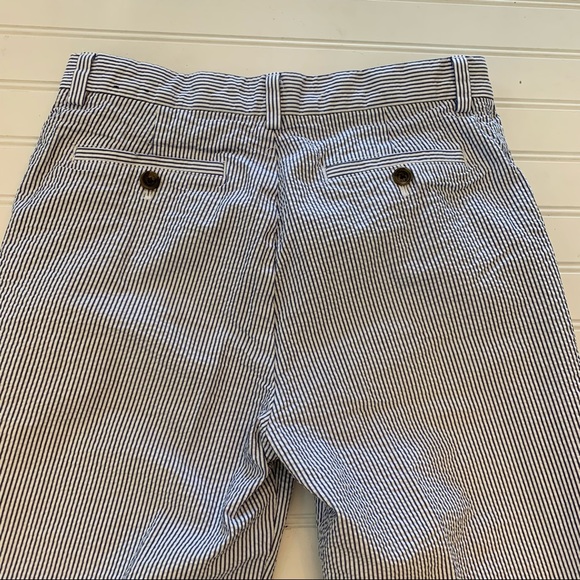 Brooks Brothers Red Fleece Boys Blue/White Sear Sucker Pants - Picture 9 of 11